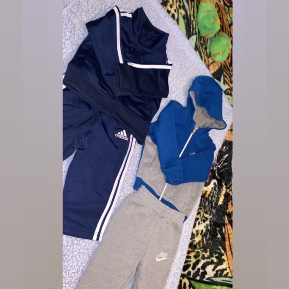 Baby boys 6-9 Months Athletic Sweatsuit Bundle.